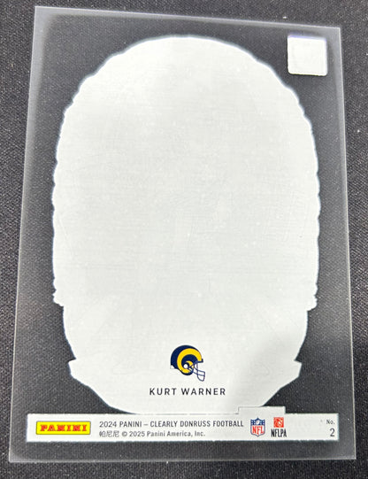 Kurt Warner Legends Downtown 2024 Panini Clearly Donruss Rams