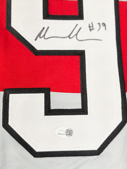 Malik Harrison Certified Signed/Autographed custom Buckeye Jersey Jsa Red/Gray