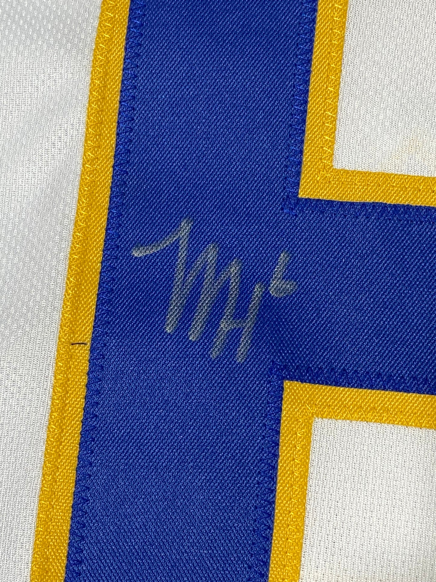 Mason Heintschel Signed White Custom Pitt Panthers Jersery JSA Size L