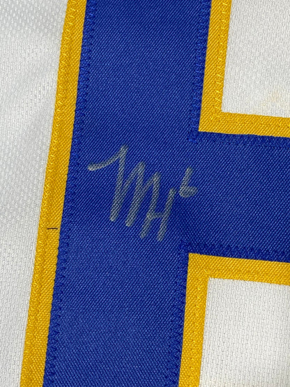Mason Heintschel Signed White Custom Pitt Panthers Jersery JSA Size L