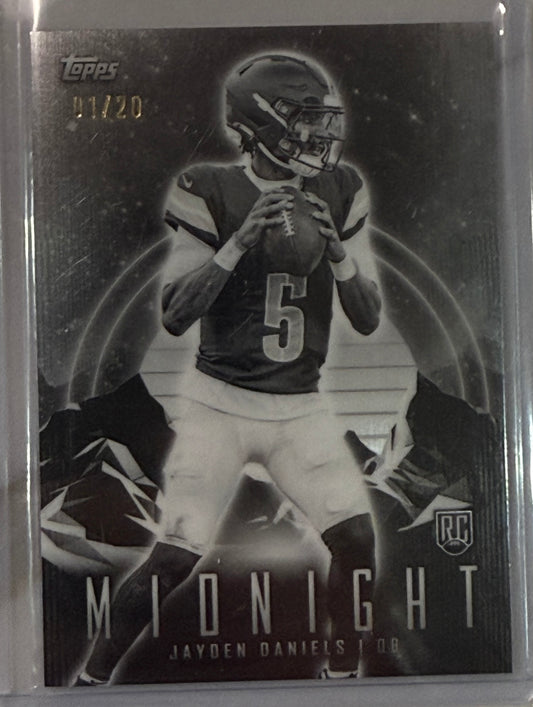 2024 Topps Midnight Jayden Daniels RC 1/20 Washington Commanders