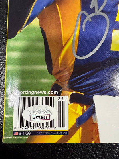 Sporting News College WVU Pat White 2008 Football West Virginia Signed JSA