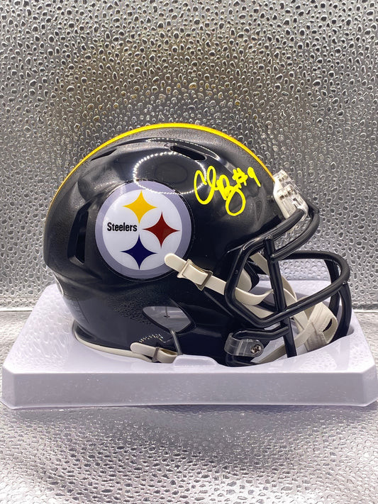 Chris Boswell signed Pittsburgh Steelers Black Mini Helmet JSA