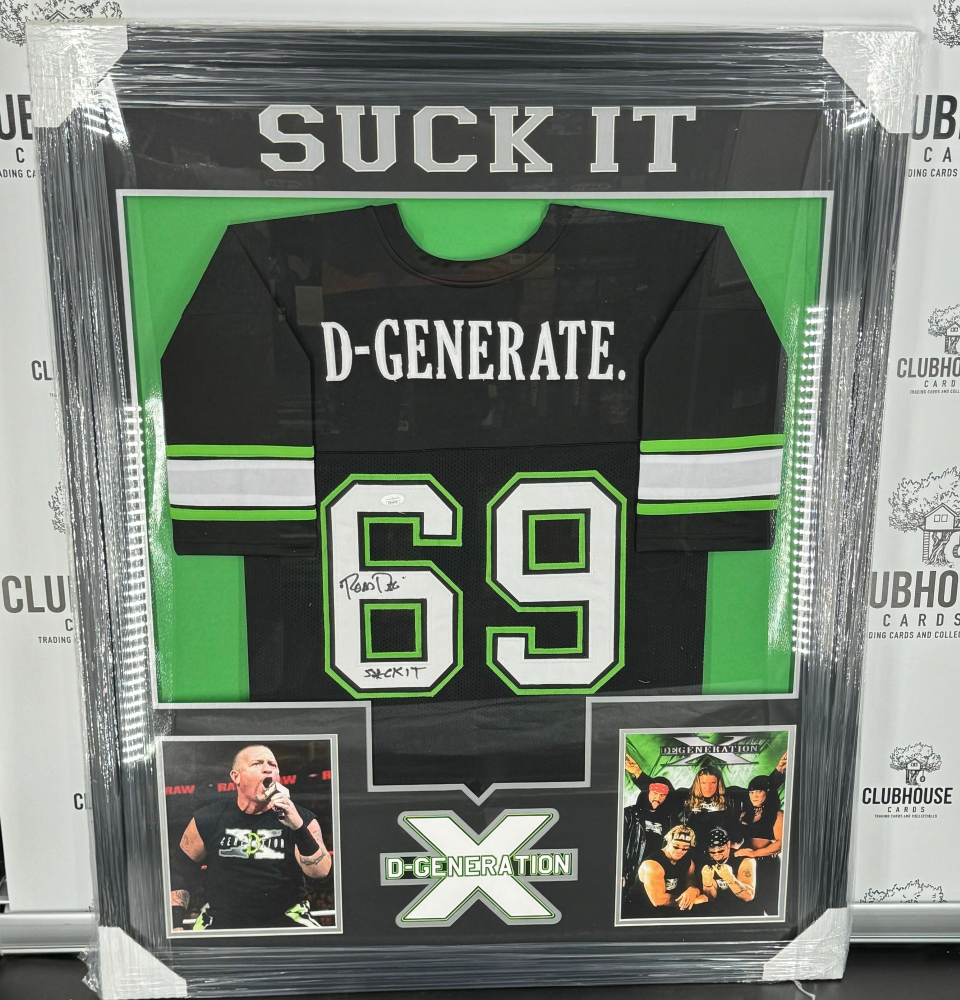 Road Dogg Signed Framed Degeneration X Custom Jersey JSA WWE
