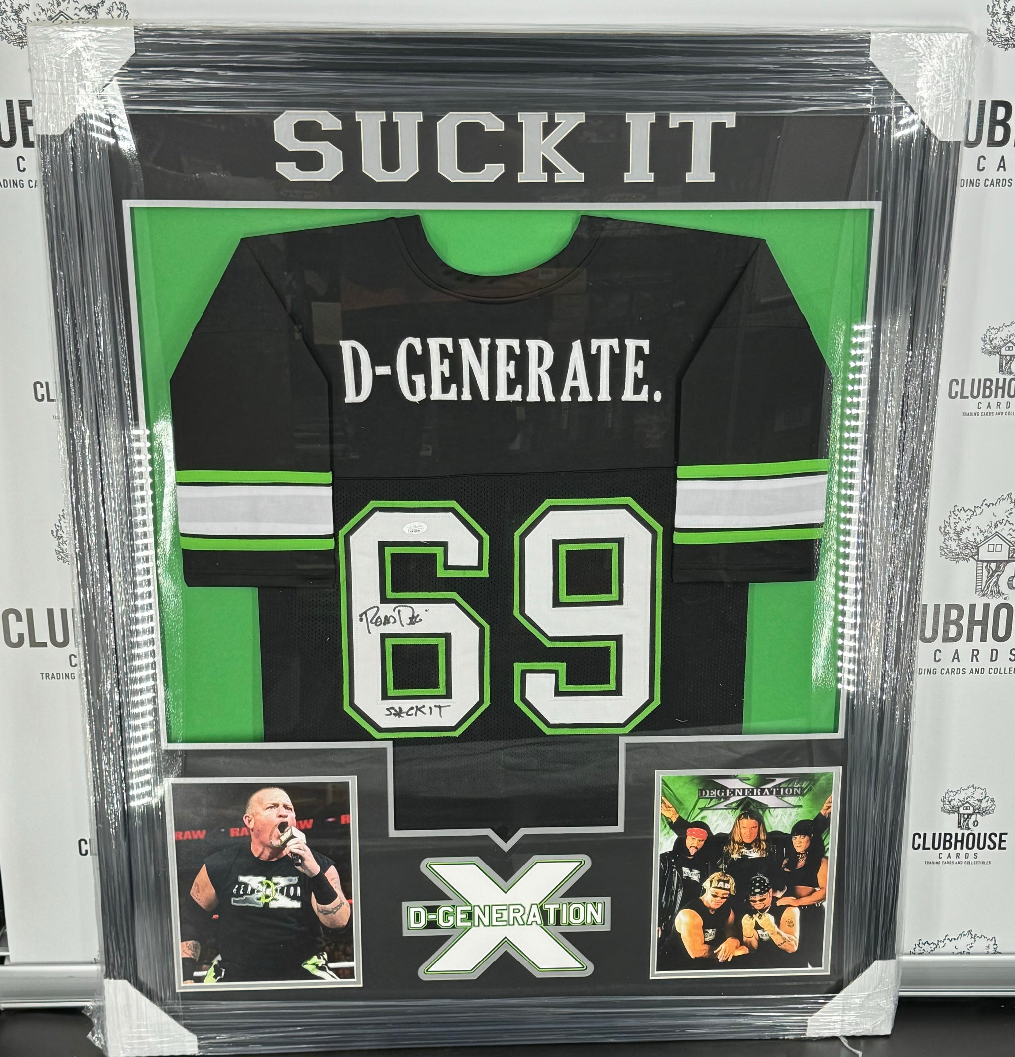 Road Dogg Signed Framed Degeneration X Custom Jersey JSA WWE