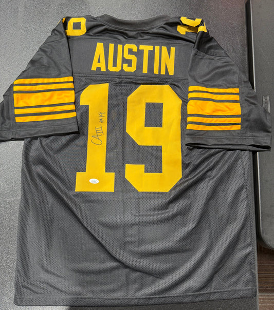 Calvin Austin III #19 Signed Jersey Pittsburgh Steelers JSA Long Version Alt