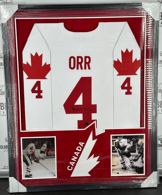 Bobby Orr Signed Framed Jersey Team Canada North Road Marketing