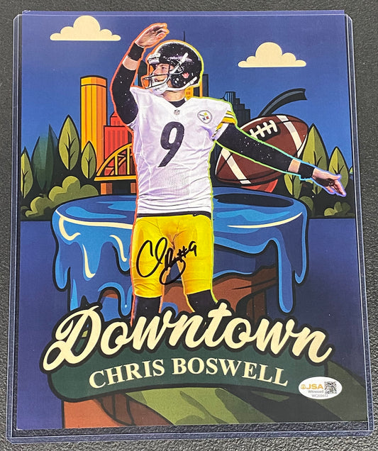 Chris Boswell signed 8x10 JSA Downtown