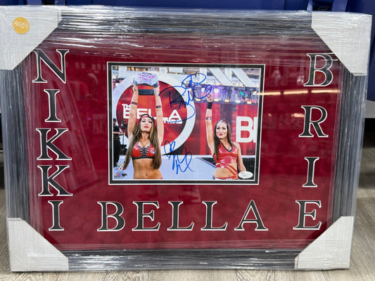 The Bella Twins Signed Autographed Matted Photo JSA WWE