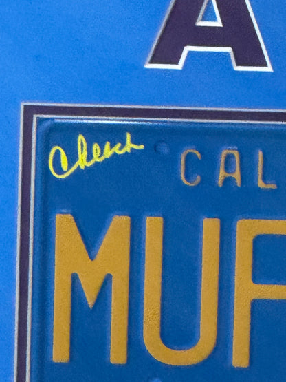 Cheech & Chong Signed Framed License Plate Up in Smoke Autograph Proof Beckett
