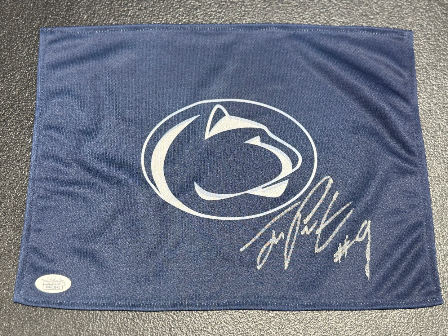Joey Porter Jr Signed flag Penn State Nittany Lions JSA
