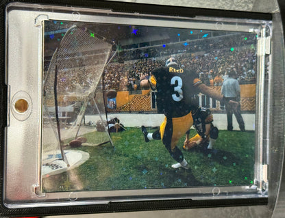 Jeff Reed Signed Custom Card With Stand Pittsburgh Steelers Clubhouse Cards COA with Paper Towel
