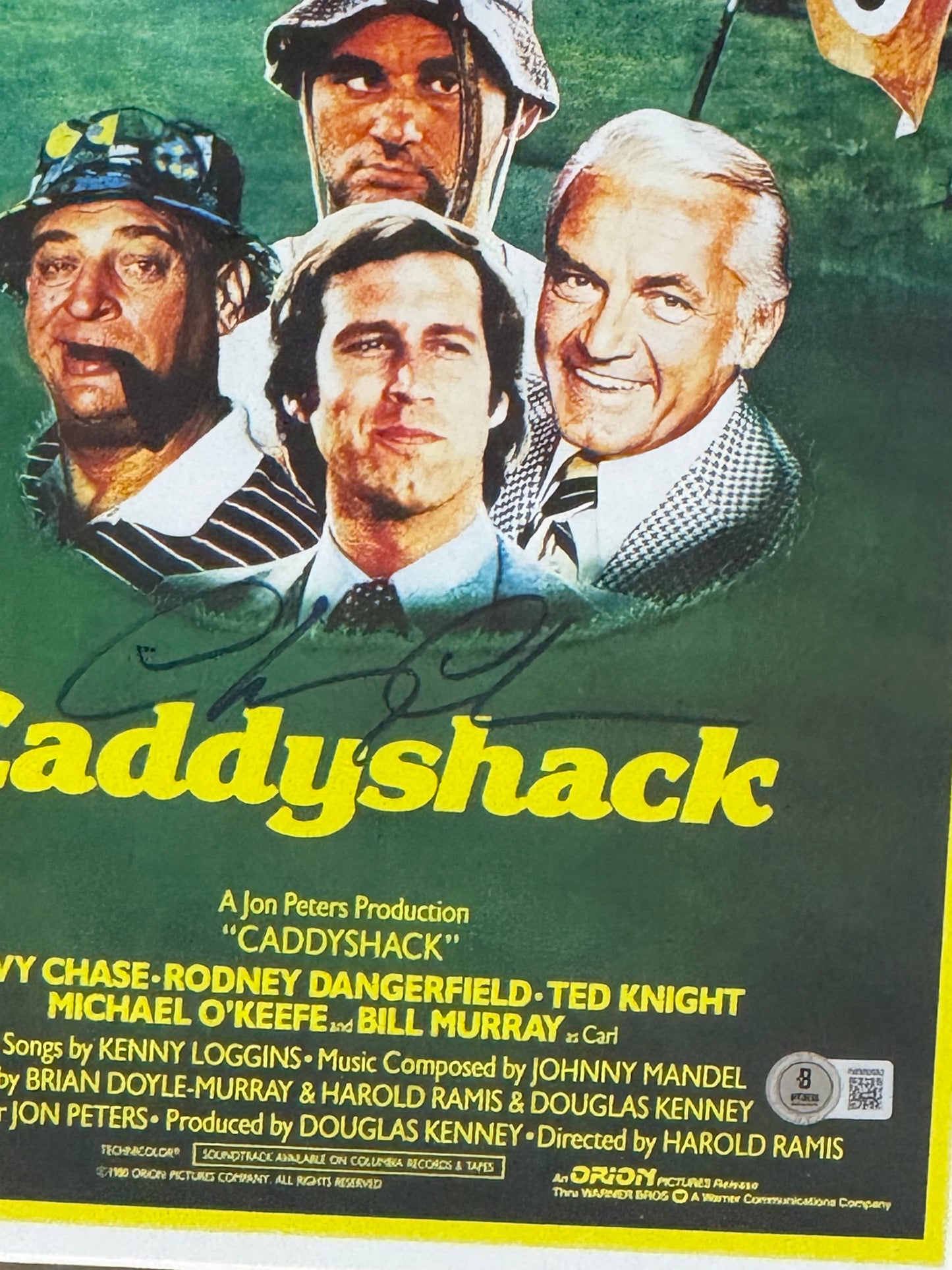 Chevy Chase Signed 11x14 Framed Photo Autographed BAS Caddy Shack Yellow