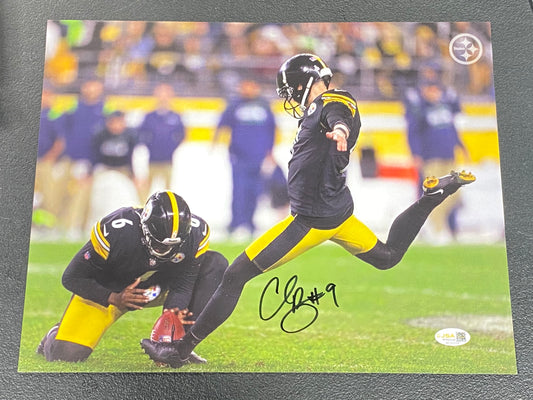 Chris Boswell signed 11x14 JSA Field Goal