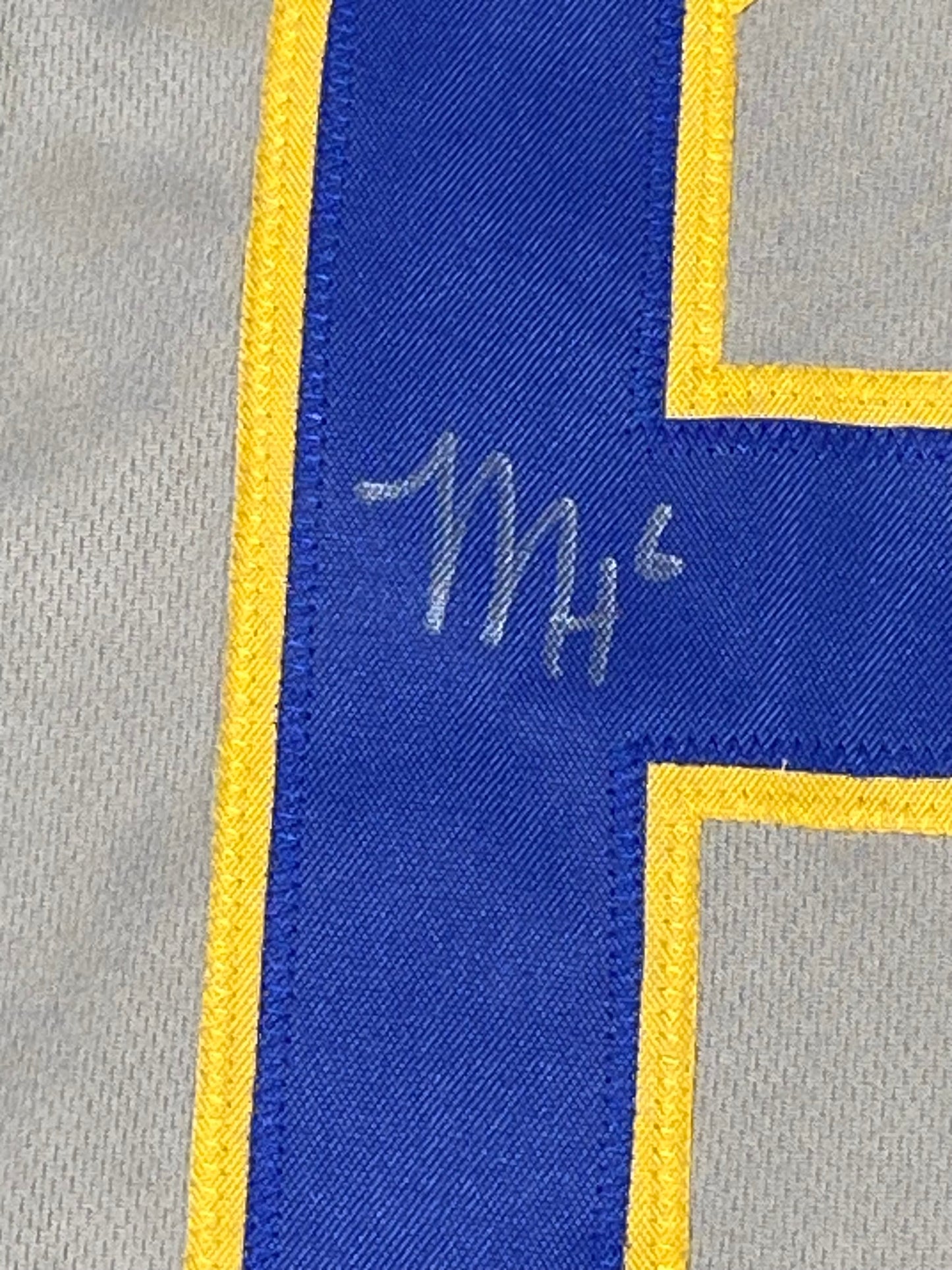 Mason Heintschel Signed Gray Custom Pitt Panthers Jersery JSA Size L