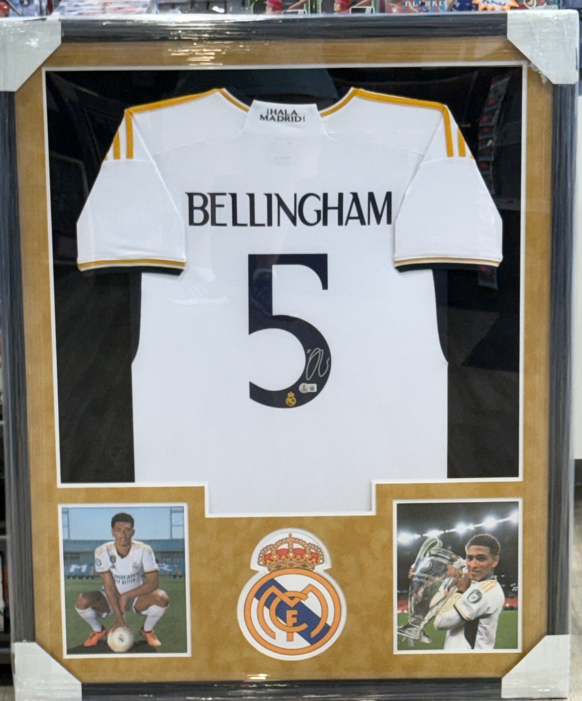 JUDE BELLINGHAM Signed Framed REAL MADRID Beckett