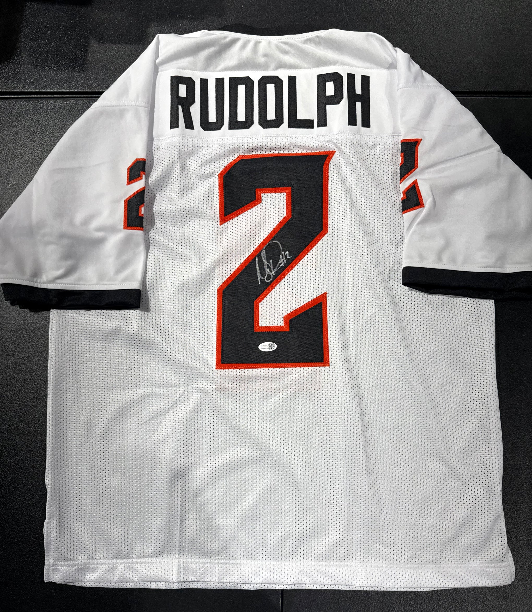Mason Rudolph Signed Oklahoma State Cowboys Custom Jersey Jsa White