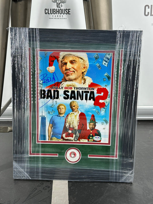 Billy Bob Thornton Signed 8x10 Bad Santa 2 Photo Framed Psa/Dna