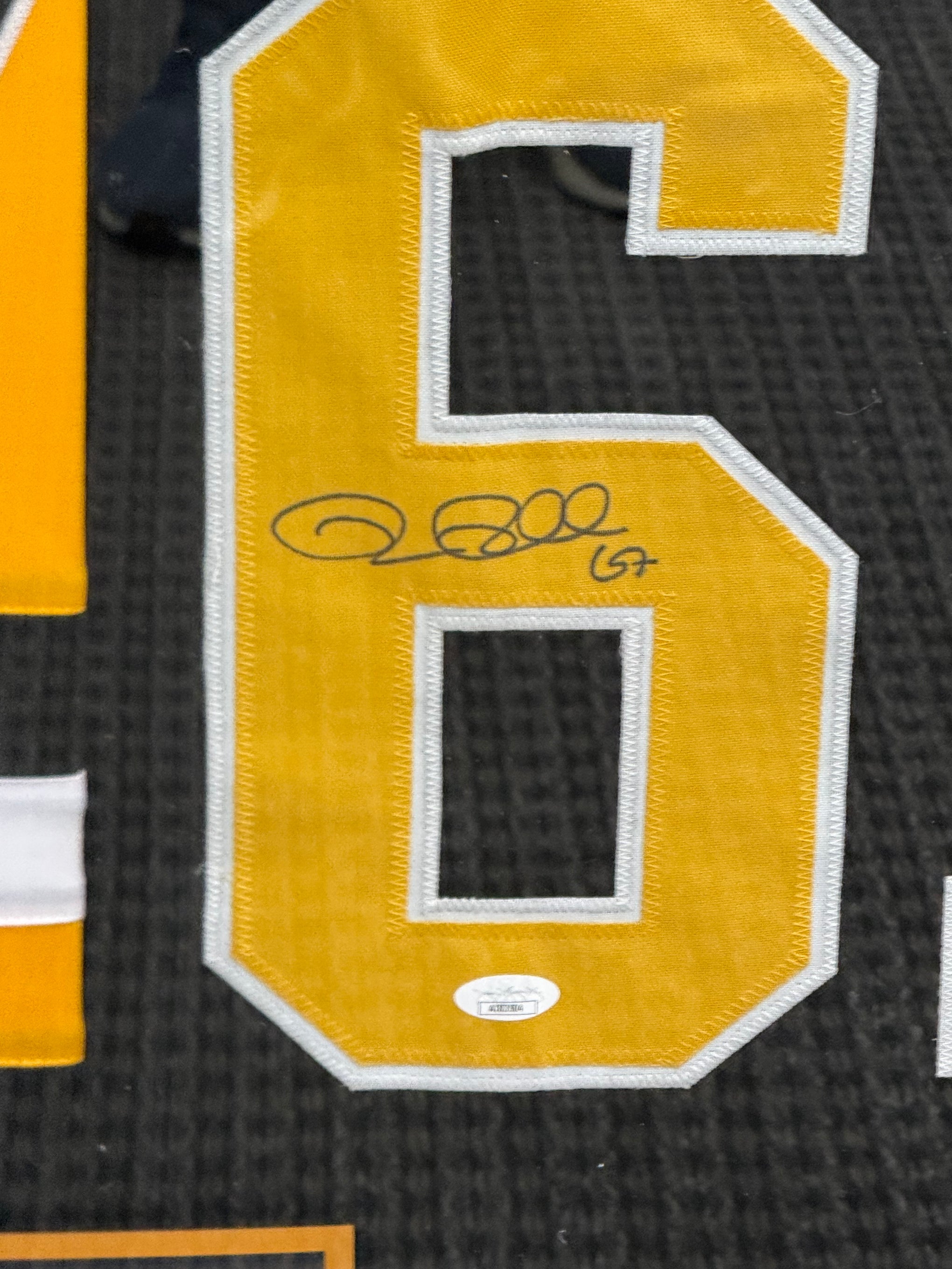 RICKARD RAKELL Signed Pittsburgh Penguins Framed Custom Black Jersey JSA