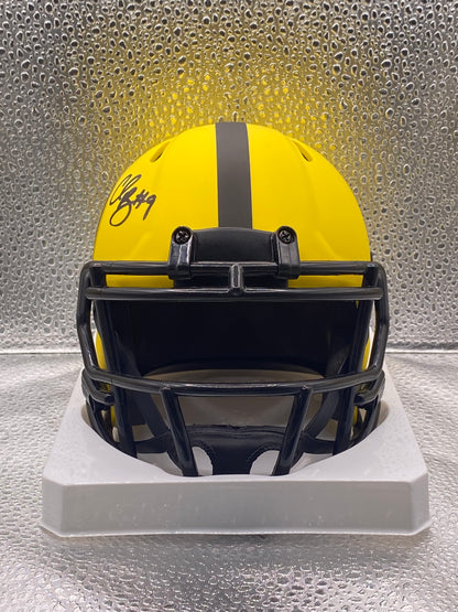 Chris Boswell signed Pittsburgh Steelers Rave Mini Helmet JSA