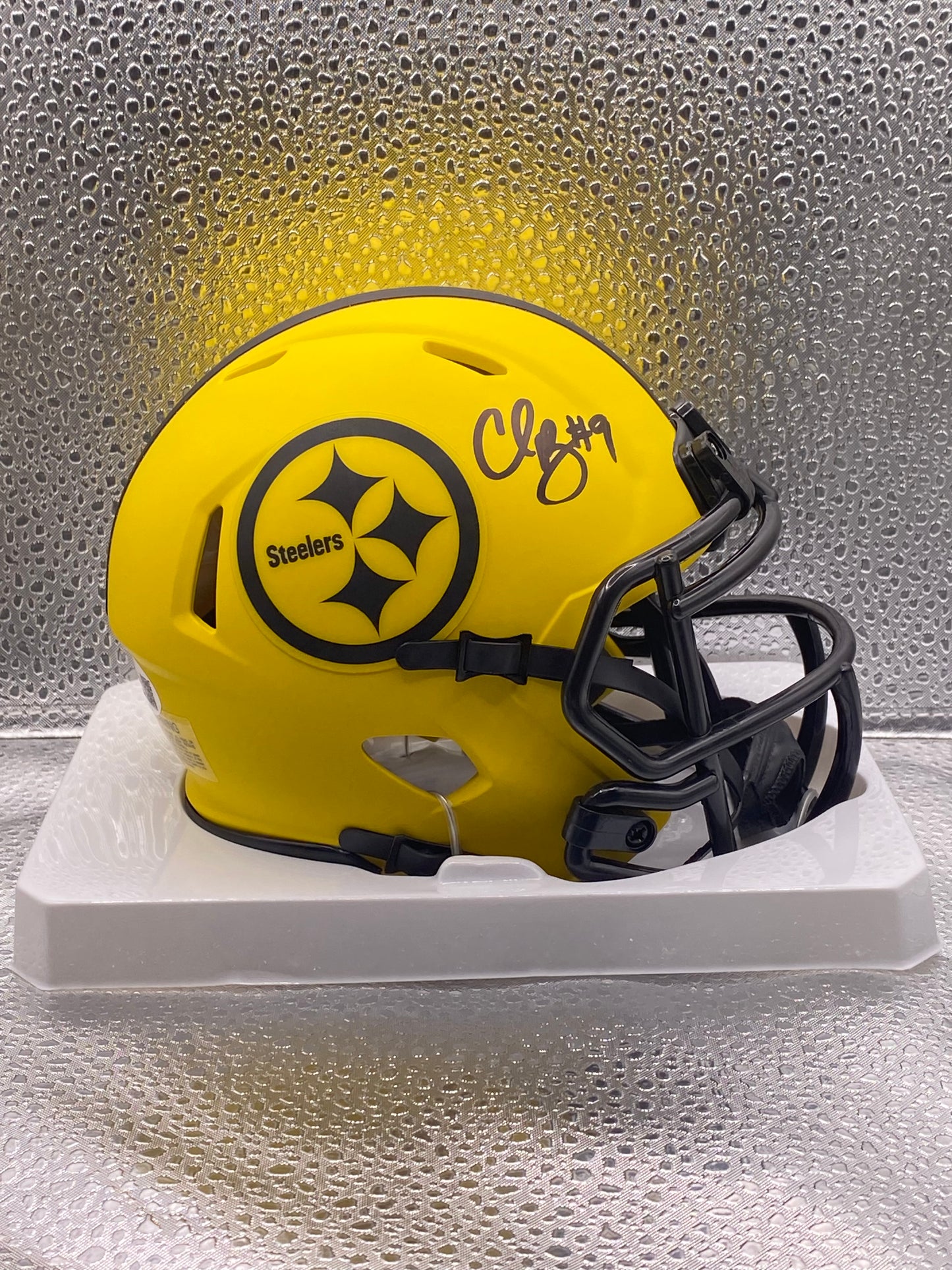 Chris Boswell signed Pittsburgh Steelers Rave Mini Helmet JSA