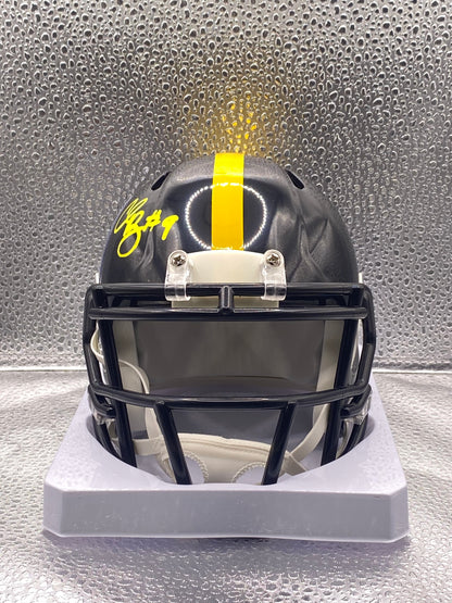 Chris Boswell signed Pittsburgh Steelers Black Mini Helmet JSA