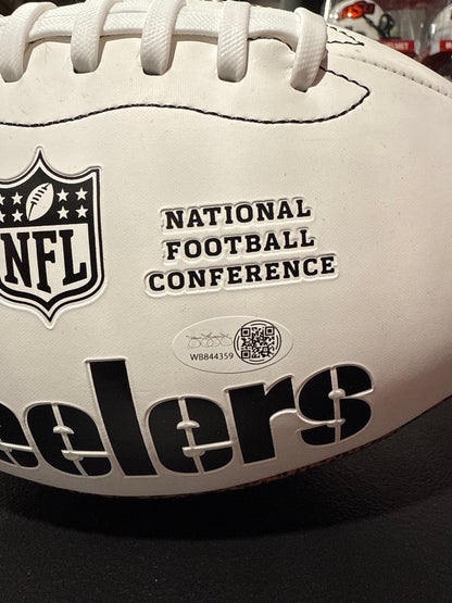 Mason Rudolph Autographed Football Pittsburgh Steelers JSA