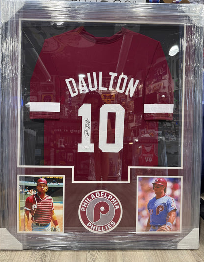 DARREN DAULTON AUTOGRAPHED SIGNED Framed JERSEY JSA Philadelphia Phillies