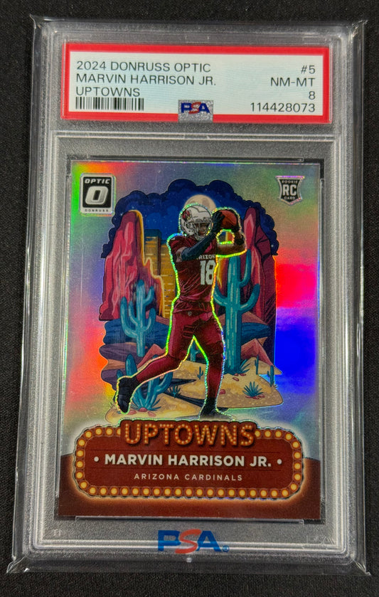2024 Donruss Optic MARVIN HARRISON JR. Uptowns RC SSP Case Hit #5 Cardinals