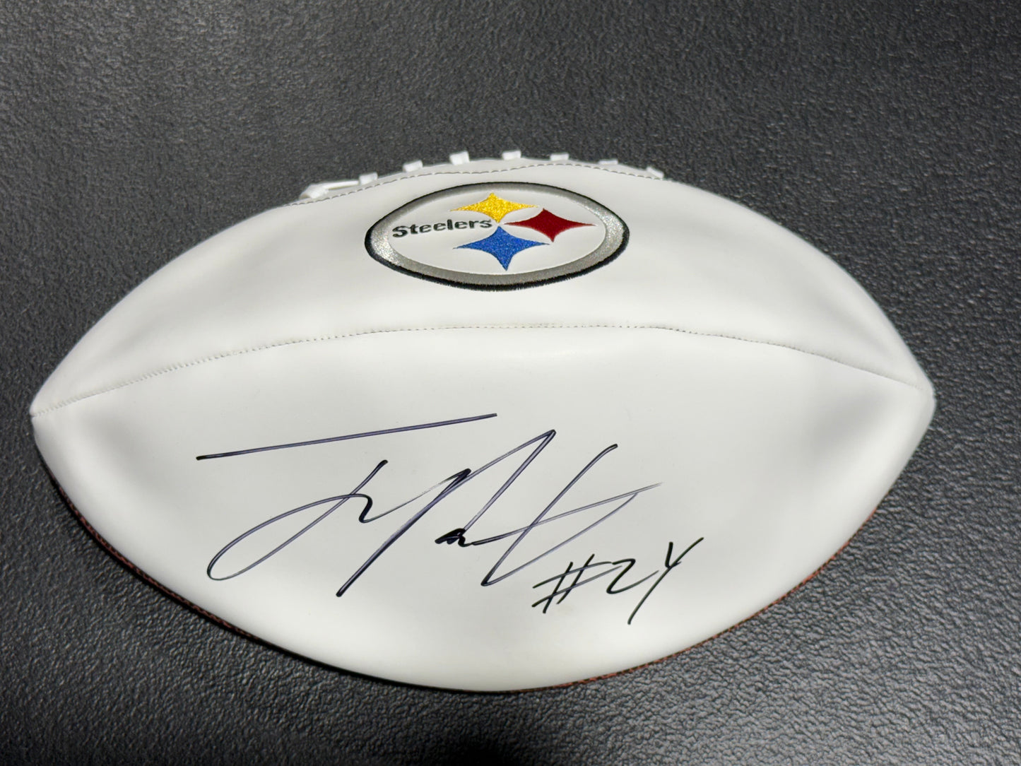 JOEY PORTER JR Pittsburgh Steelers Signed AUTOGRAPHED NFL Football JSA