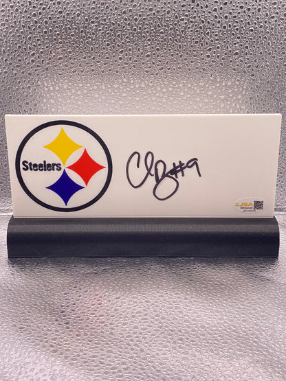 Chris Boswell signed 3D Printed Plaque JSA