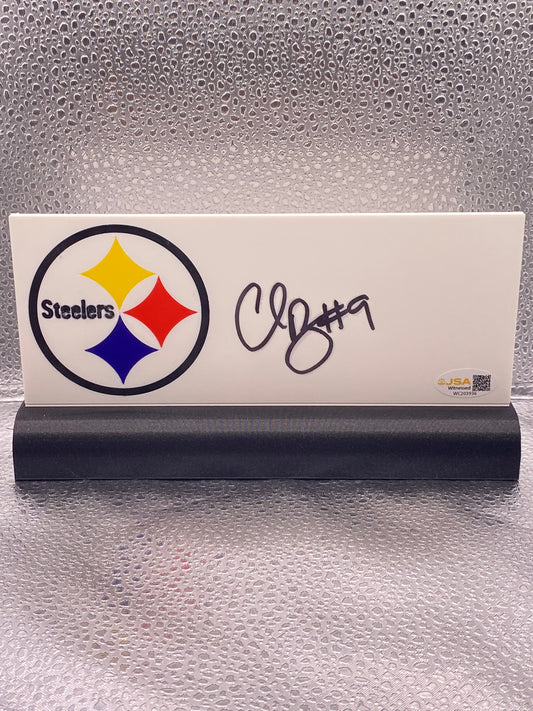 Chris Boswell signed 3D Printed Plaque JSA