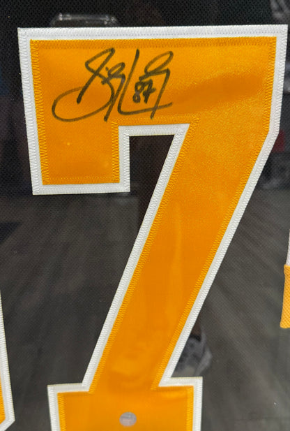 Sidney Crosby Auto Black Jersey Frameworth Pittsburgh Penguins 2 Photo Fanatics