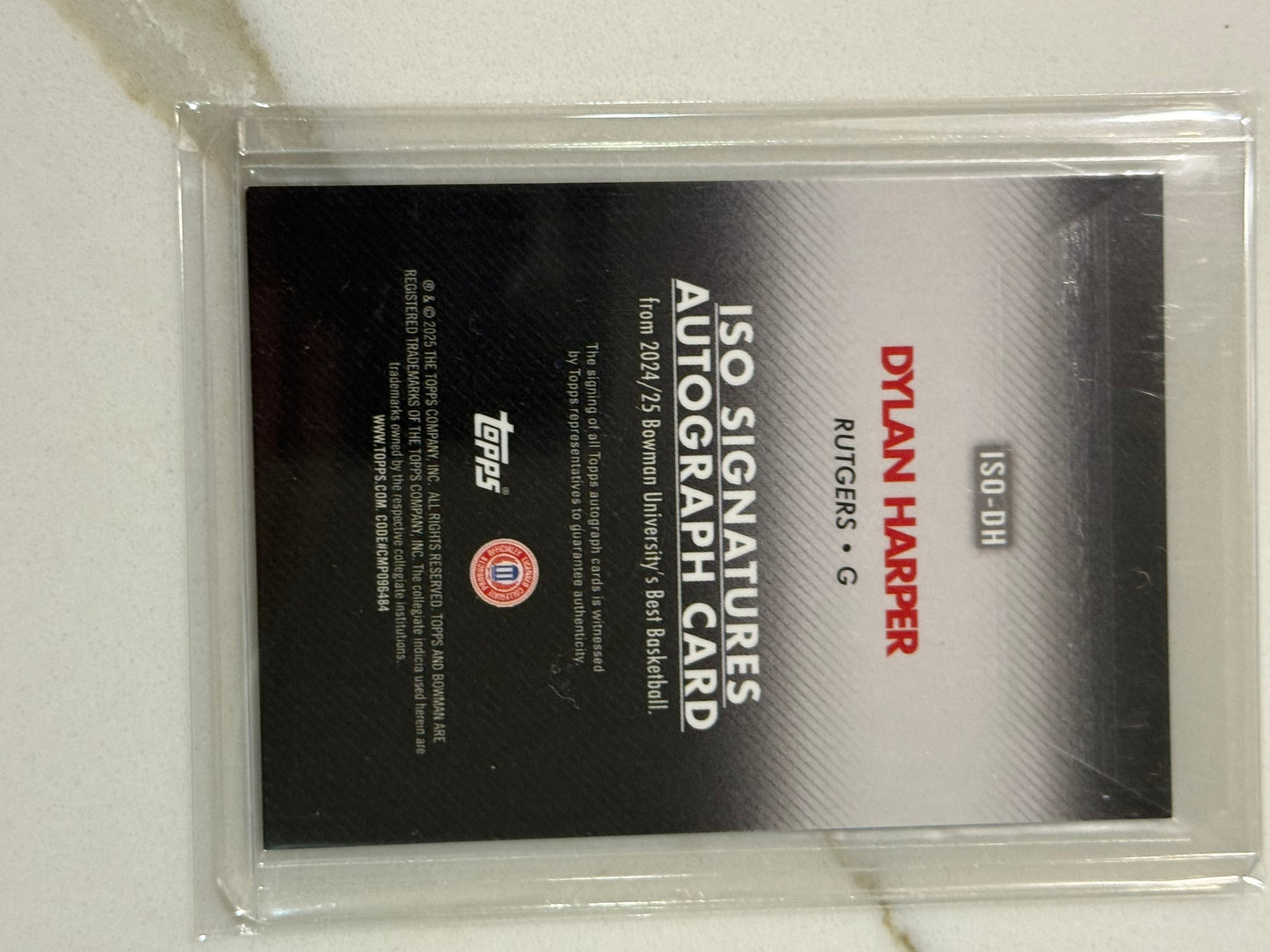 2024-25 Bowman Best U Dylan Harper Green Mini Diamond /99 Rutgers