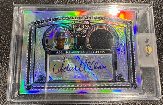 2005 Bowman Sterling Andrew McCutchen Refractor Jersey Auto RC /199 Pirates