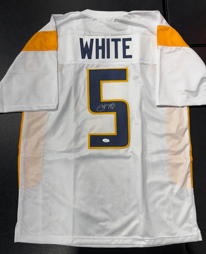 Pat White signed West Virginia WVU Mountaineers jersey JSA COA White
