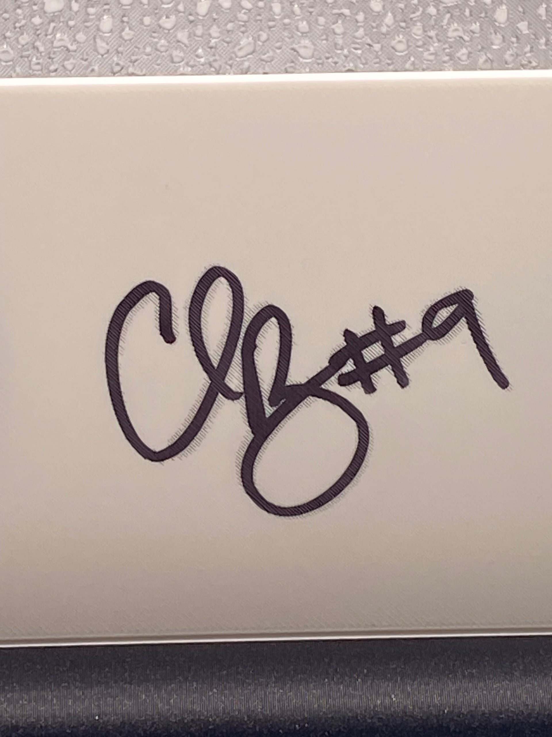 Chris Boswell signed 3D Printed Plaque JSA