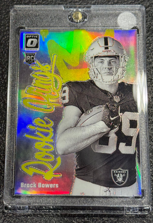 2024 Panini Optic Donruss Rookie Kings RC Brock Bowers Case Hit Las Vegas Raiders