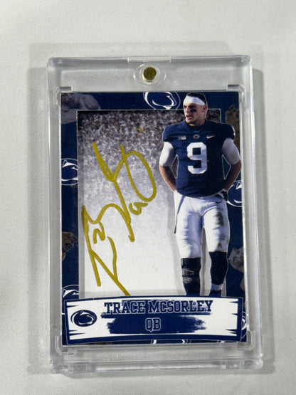 Trace McSorley Signed Custom Card Penn State Hands Back