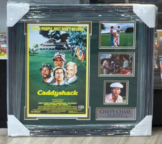 Chevy Chase Signed 11x14 Framed Photo Autographed BAS Caddy Shack Yellow