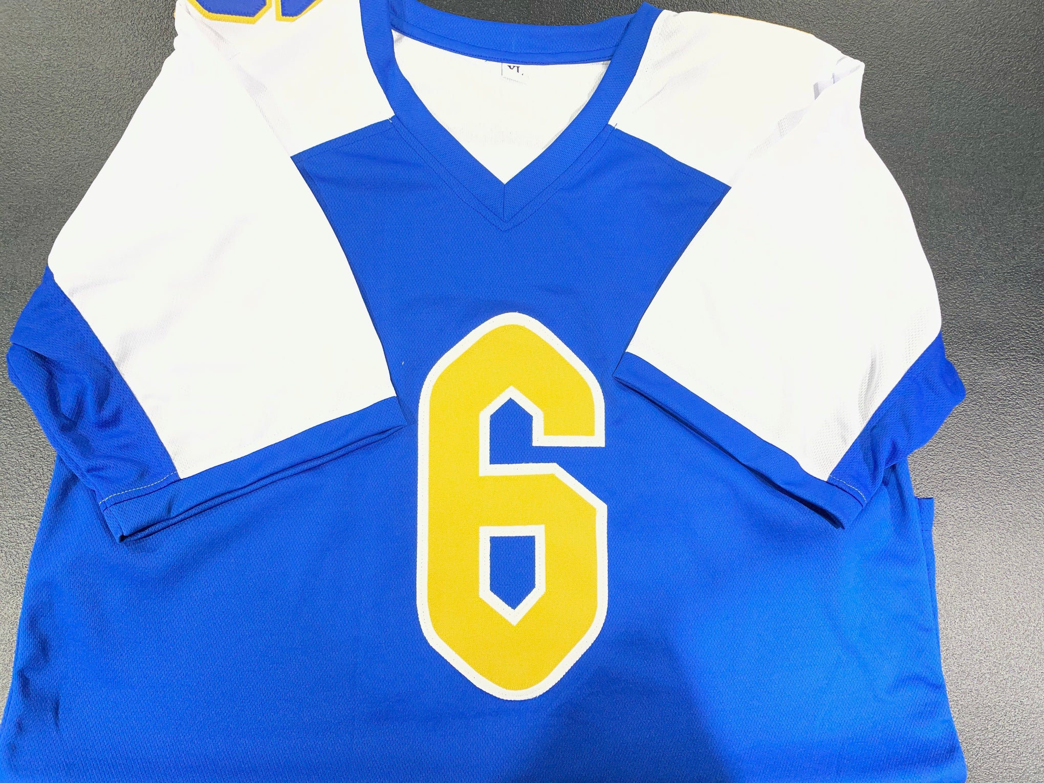 Mason Heintschel Signed White Top Blue Custom Pitt Panthers Jersery JSA Size XL