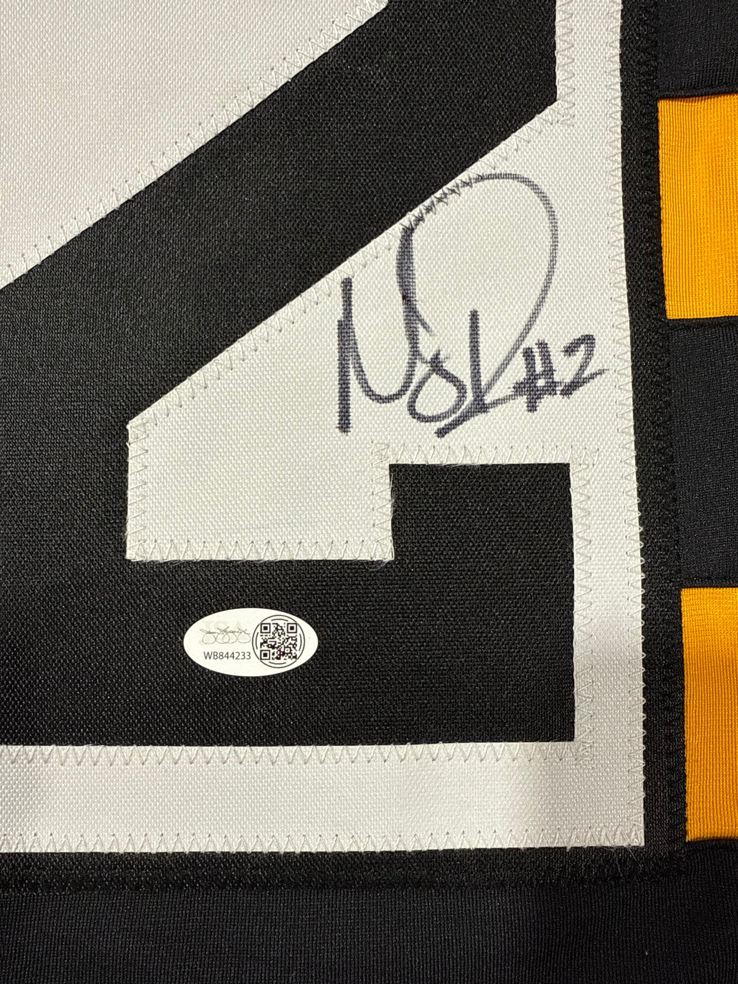 Mason Rudolph Signed Pittsburgh Steelers Custom Jersey Jsa Bumblebee