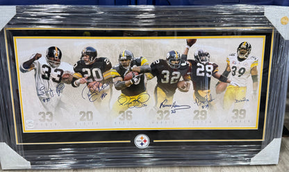 Pittsburgh Steelers RB Signed Photo Legacy Franco Harris/John Fuqua/Barry Foster