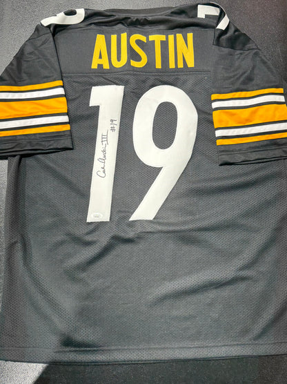 Calvin Austin III #19 Signed Jersey Pittsburgh Steelers JSA Long Version