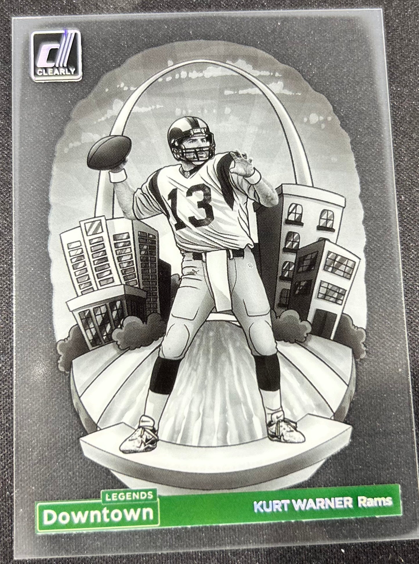 Kurt Warner Legends Downtown 2024 Panini Clearly Donruss Rams