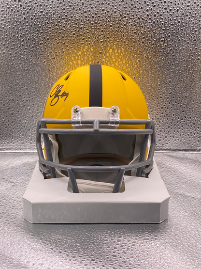 Chris Boswell signed Pittsburgh Steelers Yellow Matte Mini Helmet JSA
