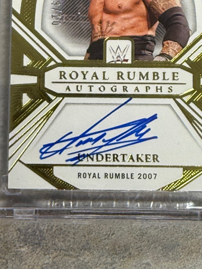 Undertaker 2024 Panini Flawless WWE #RR-UND Royal Rumble Autographs 9/10