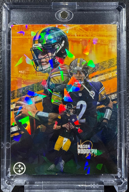 Mason Rudolph Signed 3D Custom Card Pittsburgh Steelers Ferg