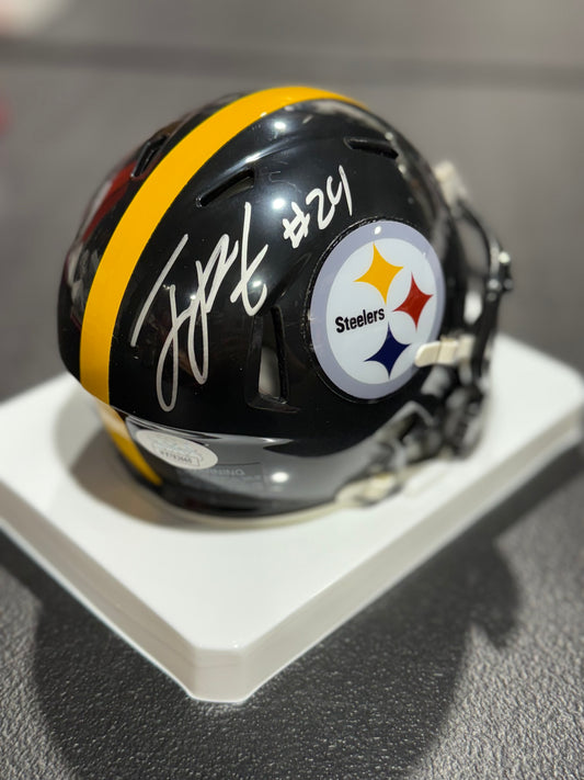 Joey Porter Jr Pittsburgh Steelers  Signed Autographed Speed Mini Helmet JSA