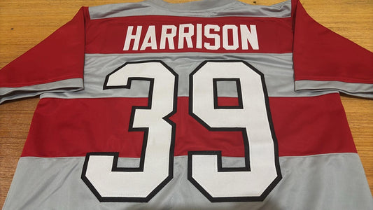 Malik Harrison signed custom Ohio State jersey Pre Sale size large - red and gray